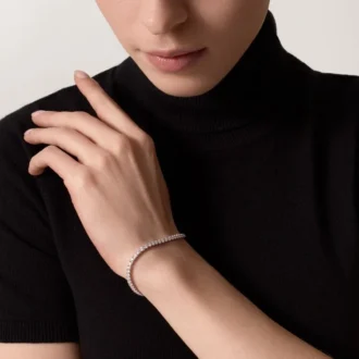 Pulsera Lignes Essentielles, diamantes de talla brillante