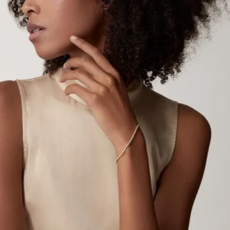 Pulsera Lignes Essentielles, diamantes de talla brillante