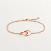 Pulsera Love, con cadena