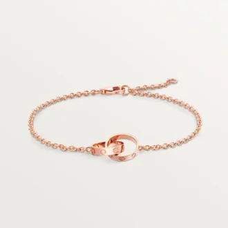 Pulsera Love, con cadena