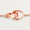 Pulsera Love, con cadena