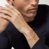Pulsera Love, con cadena, pavé