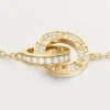 Pulsera Love, con cadena, pavé