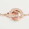 Pulsera Love, con cadena, pavé
