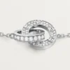 Pulsera Love, con cadena, pavé