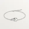 Pulsera Love, con cadena, semipavé