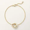 Pulsera Love, con cadena, semipavé