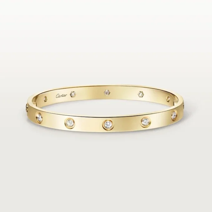 Pulsera Love, modelo clásico, 10 diamantes Pulsera Love, modelo clásico, 10 diamantes
