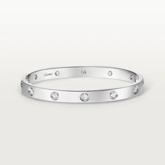 Pulsera Love, modelo clásico, 10 diamantes