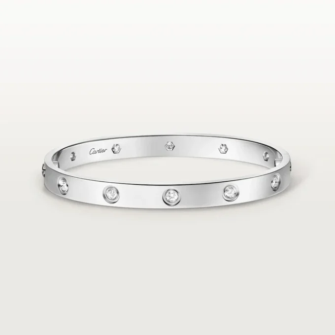 Pulsera Love, modelo clásico, 10 diamantes Pulsera Love, modelo clásico, 10 diamantes