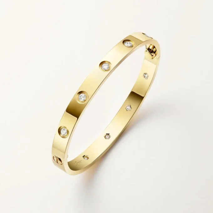 Pulsera Love, modelo clásico, 10 diamantes Pulsera Love, modelo clásico, 10 diamantes