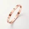 Pulsera Love, modelo clásico, 10 diamantes