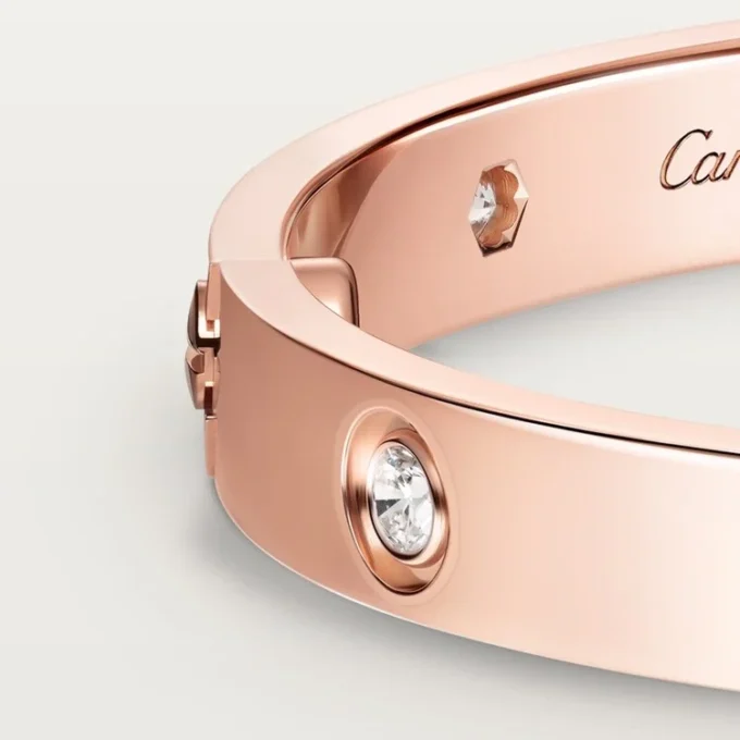 Pulsera Love, modelo clásico, 10 diamantes