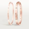 Pulsera Love, modelo clásico, 10 diamantes
