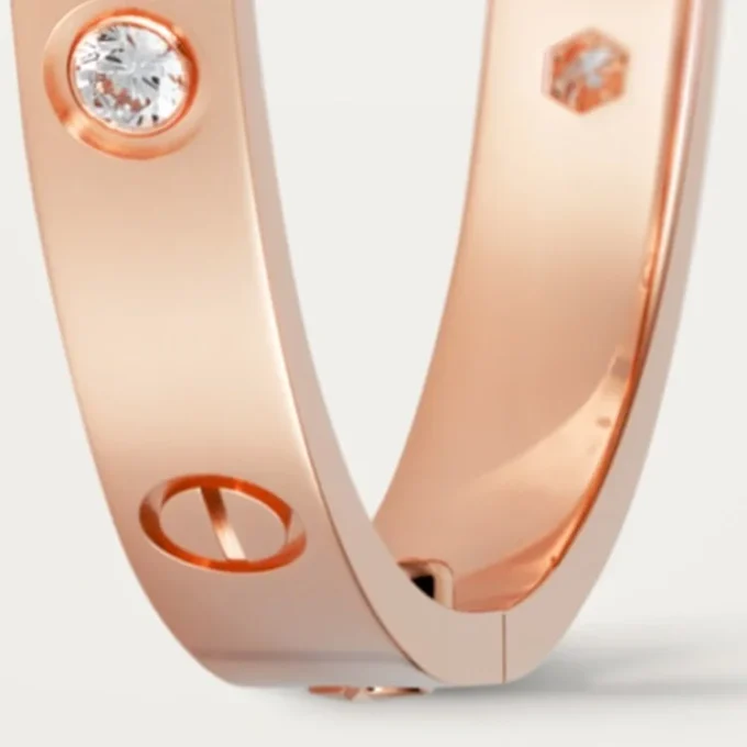 Pulsera Love, modelo clásico, 4 diamantes