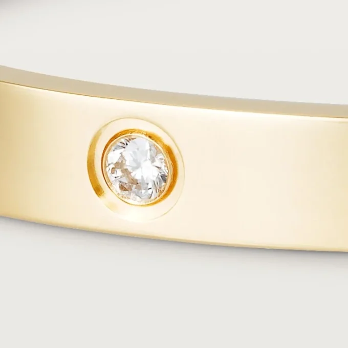 Pulsera Love, modelo clásico, 4 diamantes