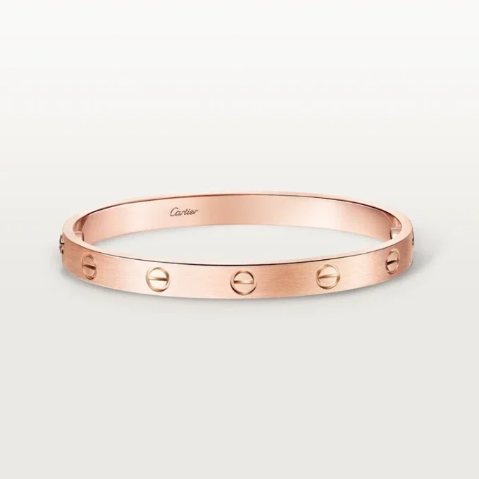Pulsera Love, modelo clásico, cepillada