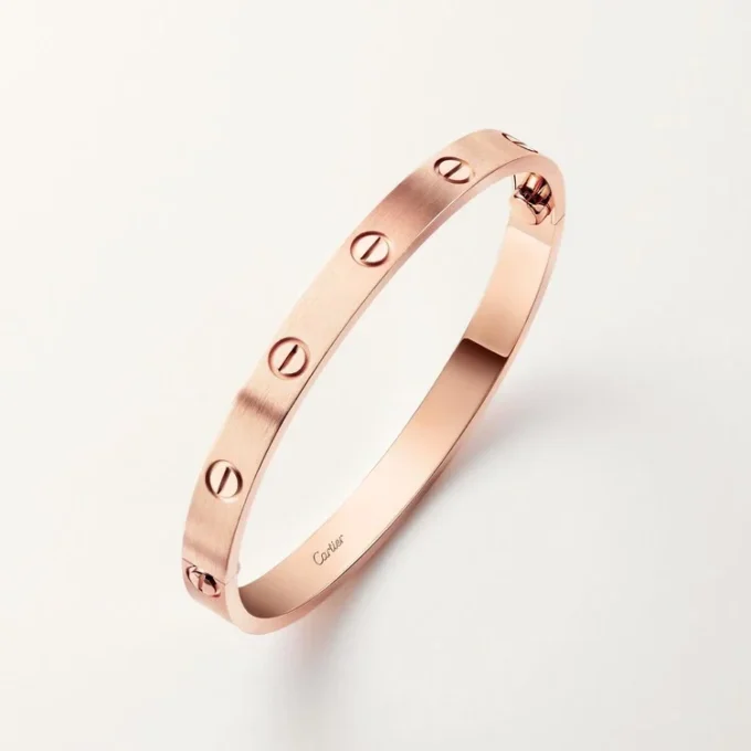 Pulsera Love, modelo clásico, cepillada
