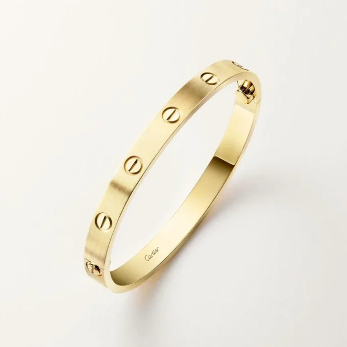 Pulsera Love, modelo clásico, cepillada
