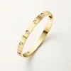 Pulsera Love, modelo clásico, cepillada, 4 diamantes
