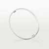 Pulsera Love, modelo clásico, cepillada, 4 diamantes