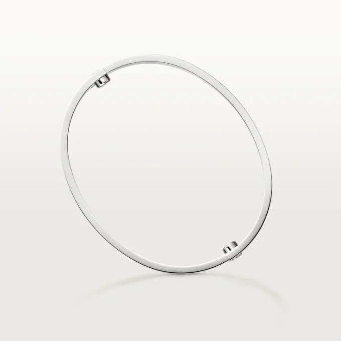 Pulsera Love, modelo clásico, cepillada, 4 diamantes