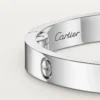 Pulsera Love, modelo mediano, 4 diamantes