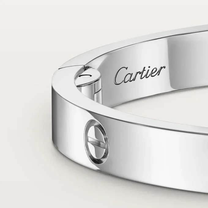 Pulsera Love, modelo mediano, 4 diamantes