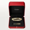 Pulsera Love, modelo mediano, 4 diamantes