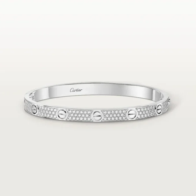 Pulsera Love, modelo mediano, pavé