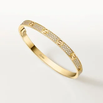 Pulsera Love, modelo mediano, pavé