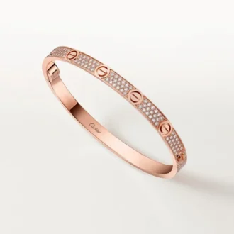 Pulsera Love, modelo mediano, pavé