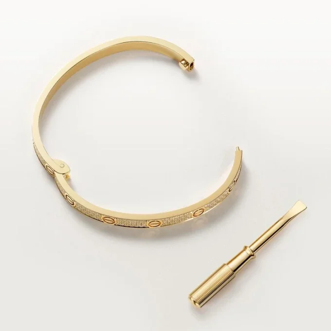 Pulsera Love, modelo mediano, pavé