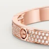 Pulsera Love, modelo mediano, pavé