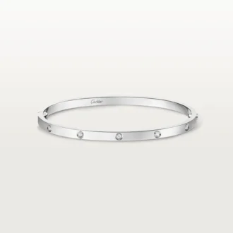 Pulsera Love, modelo pequeño, 10 diamantes