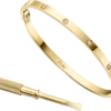 Pulsera Love, modelo pequeño, 10 diamantes
