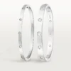 Pulsera Love, modelo pequeño, 10 diamantes