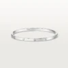 Pulsera Love, modelo pequeño, 6 diamantes