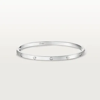Pulsera Love, modelo pequeño, 6 diamantes