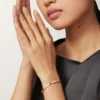 Pulsera Love, modelo pequeño, 6 diamantes