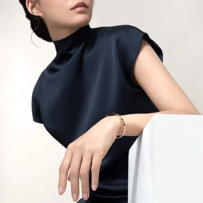Pulsera Love, modelo pequeño, 6 diamantes
