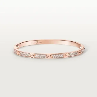 Pulsera Love, modelo pequeño, pavé
