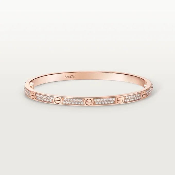 Pulsera Love, modelo pequeño, pavé