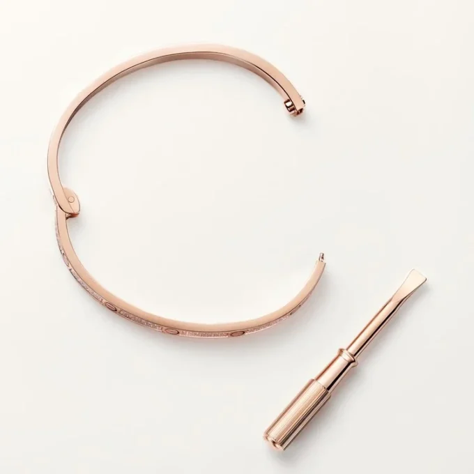 Pulsera Love, modelo pequeño, pavé