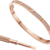 Pulsera Love, modelo pequeño, pavé