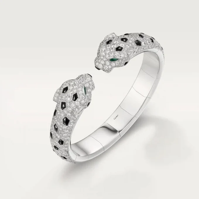 Pulsera Panthere De Cartier, articulada, con pavé