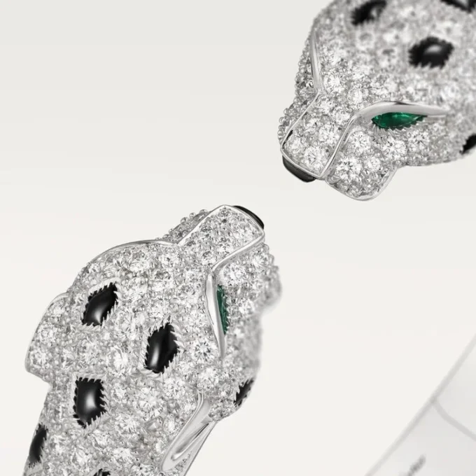 Pulsera Panthere De Cartier, articulada, con pavé