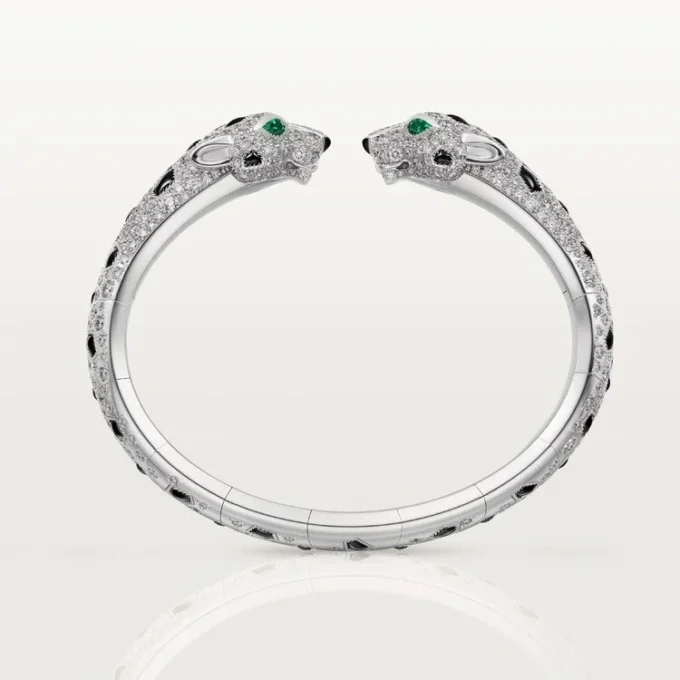 Pulsera Panthere De Cartier, articulada, con pavé