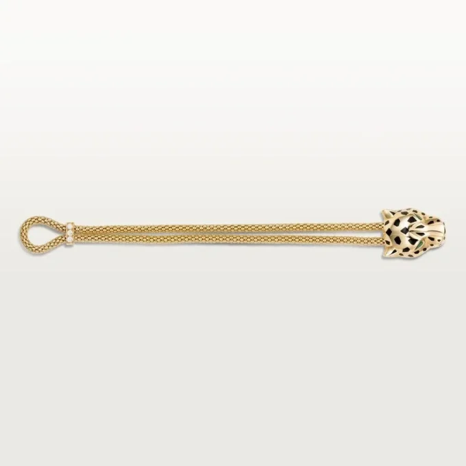 Pulsera Panthere de Cartier, con cadena, diamantes