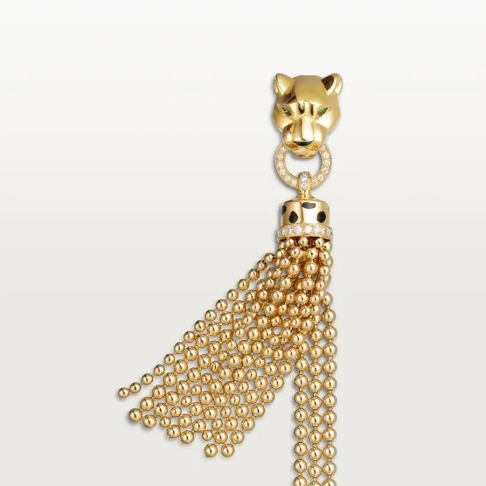 Pulsera Panthere de Cartier, con cadena, diamantes